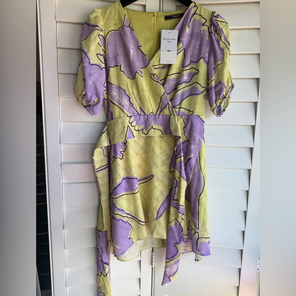 Lavender and Lemon Floral Dress